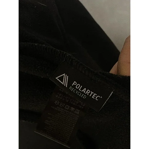 North Face Jacket Women L Black Hooded Denali Fleece Polartec Full Zip Pockets - Picture 7 of 10